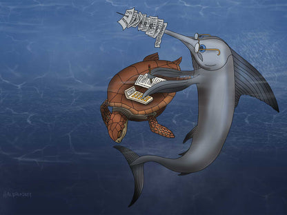 Swordfish Taxes Note Card