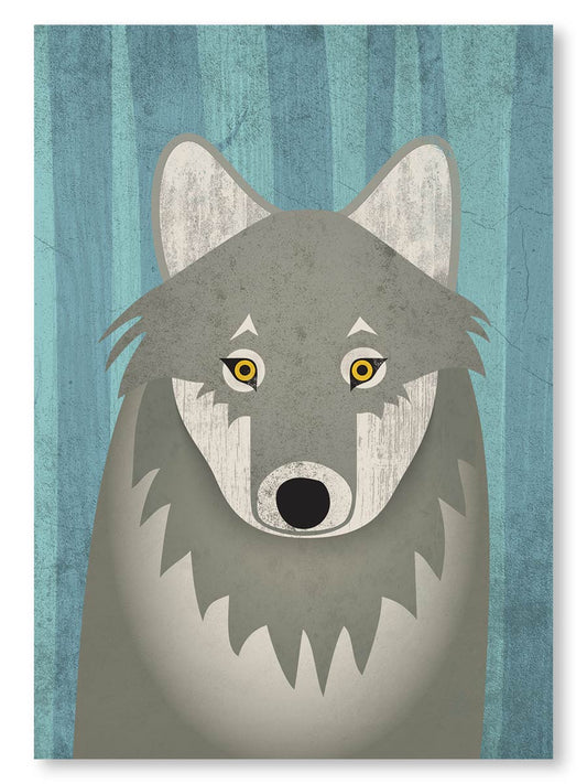 Timber Wolf Note Card