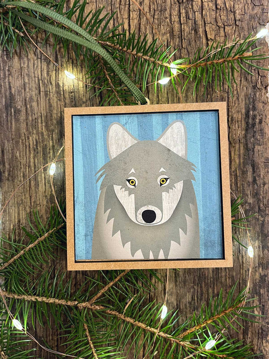 Timber Wolf Ornament