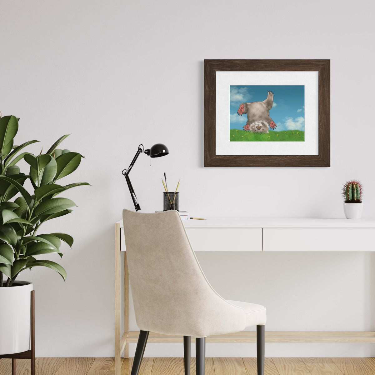 Wombat Cartwheel - Fine Art Print