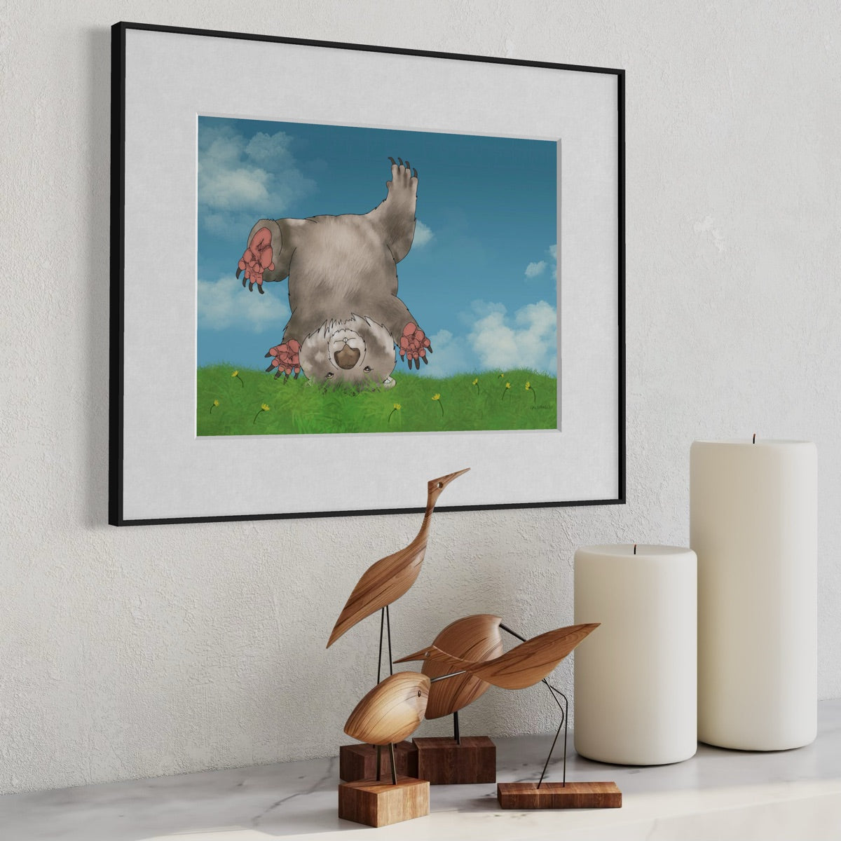 Wombat Cartwheel - Fine Art Print